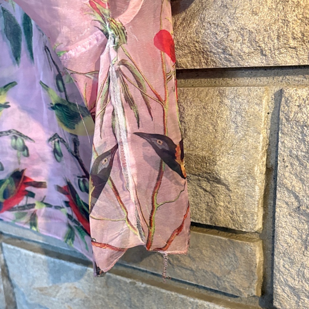 ONE WORLD Pink Multicolor Floral Blouse - Picture 10 of 12